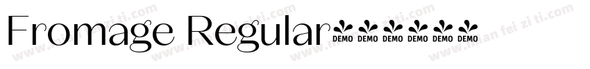 Fromage Regular字体转换